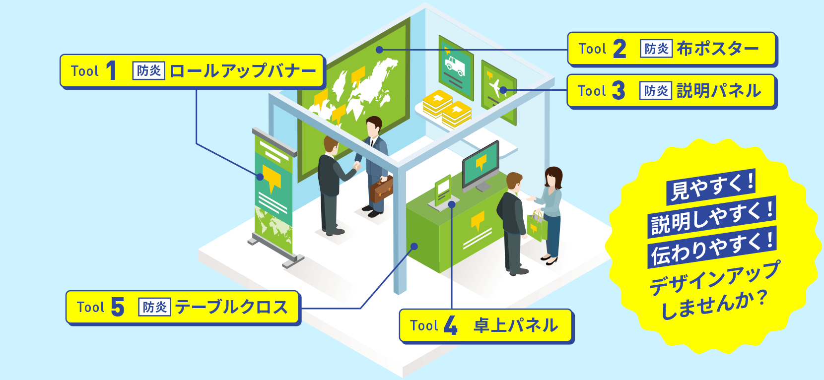 小規模　展示ブース用に